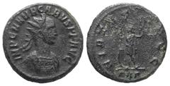 Roman Imperial Coinage Carinus (283 - 285 n. Chr.). Antoninian. 282 - 283 n. Chr. Rom. Vs: IMP C M AVR CARVS P F AVG. Büste mit Strahlenkrone und Panzer rechts. Rs: VIRTVS AVGG / KA Gamma. Virtus mit 
