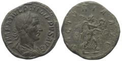 Roman Imperial Coinage Philippus I. Arabs (244 - 249 n. Chr.). Sesterz. 244 - 249 n. Chr. Rom. Vs: IMP M IVL PHILIPVS AVG. Drapierte Büste mit Lorbeerkranz rechts. Rs: VICTORIA AVG / S - C. Victoria m