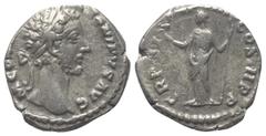 Roman Imperial Coinage Commodus (177 - 192 n. Chr.). Denar (Silber). 181 n. Chr. Rom. Vs: M COMMODVS ANTONINVS AVG. Kopf mit Lorbeerkranz rechts. Rs: TR P VI IMP IIII COS III P P. Felicitas mit Caduce