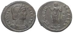 Roman Imperial Coinage Galeria Valeria (gest. 314 n. Chr.). Follis. 309 n. Chr. Antiochia. Vs: GAL VALERIA AVG. Drapierte Büste mit Diadem rechts. Rs: VENERI VICTRICI / O / Gamma / ANT. Venus mit Apfe