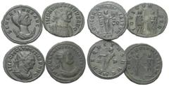 Lots - Ancient Coins Römische Münzen - Lots. Kaiserzeit. Lot (4 Stück): Antoniniane von Aurelianus (270 - 275 n. Chr.), Severina (270 - 275 n. Chr.), Tacitus (275 - 276 n. Chr.) und Florianus (276 n. 