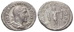 Roman Imperial Coinage Maximinus I. Thrax (235 - 238 n. Chr.). Denar (Silber). 236 n. Chr. Rom. Vs: IMP MAXIMINVS PIVS AVG. Büste mit Lorbeerkranz, Paludament und Panzer rechts. Rs: P M TR P II COS P 