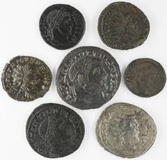 Ancients - Roman Bronze Roman Empire, Third and Fourth-Century Bronze and Billion, (7): Valerian I, (AD253-260) BI Antoininianus, Samosata, c.255-256, 2h, 4.01g, (RIC, 456), well-silvered, some spotti