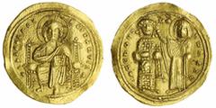 Ancient - Byzantine Byzantine Empire, Romanus III, (1028-1034), AV Histamenon Nomisma, Constantinople, Christ enthroned facing with nimbus, around +IhS XIS REX REgNANTInm, rev. Virgin with nimbus plac