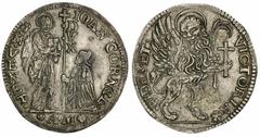 World - Italy (x) Italian States, Venice, Giovanni Cornel, Doge CXI (1709-1722), Leone 'per il Levante', IOAN CORNEL DVX - S.M. VENET, Doge kneeling before Saint Mark, A.M (for Alvise Minotto or Anzol