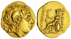 Ancients - Greek Gold The 'Kyrios' Collection | Kingdom of Thrace, Lysimachos (323-281 BC), AV Stater, Chalcedon, c. 260-230, diademed head of deified Alexander the Great right, with horn of Ammon, re