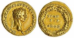 Ancients - Roman Gold The 'Ostorius' Collection | NGC Choice VF | Roman Empire, Claudius (41-54), AV Aureus, AD 46-47, Lugdunum, TI CLAVD CAESAR AVG P M TR P VI IMP XI, laureate head right rev. SPQR |