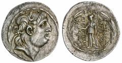 Ancients - Greek Silver The 'Kyrios' Collection | Seleukid Kingdom of Syria, Antiochos VII Euergetes (138-129 BC) AR Tetradrachm, Cappadocia, posthumous issue c. 130-c.80 BC, Diademed head right, rev.