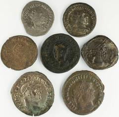 Ancients - Roman Bronze Roman Empire, A Selection of Third-Century Bronze and Billion (7): i) Provincial, Gordian III, (AD 238-244) BI Tetradrachm, Alexandria, Egypt, RY 7/AD243-4, A K M AIT GORDIANOS