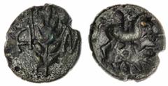 Celtic Coins The 'Haddenham' Collection of English Coins | Trinovantes and Catuvellauni, Cunobelin (c.8-41 AD), (2) AE Units, corn ear with central stalk, A to left, N to right rev. horse rearing righ