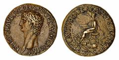 THE MAJOR HAMISH AND MRS ANN ORR-EWING COLLECTION OF ROMAN IMPERIAL COINS Roman Empire, Nero Claudius Drusus, AE Sestertius, struck under Claudius (AD 41-54), NERO CLAVDIVS DRVSVS GERMANICVS IMP, bare