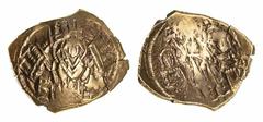 THE TRAJAN" COLLECTION OF BYZANTINE COINS" Byzantine Empire, John V Palaeologus with John VI Cantacuzenus (1347-1353), AV Hyperpyron, Theotokos facing, surrounded by walls of Constantinople, rev. Chri