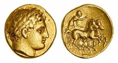 THE ESTAFEFETTE NO. 21" COLLECTION OF ANCIENT COINS" NGC VF | Kingdom of Macedon, Philip II (329-336 BC), AV Stater, Magnesia, struck under Philip III Arrhidaios (c. 323-315 BC, laureate head of Apoll