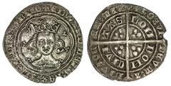 THE ISLADULCIE COLLECTION OF MEDIEVAL SILVER COINS Edward III (1327-1377), Treaty Period, Groat, 1361-1369, London, French titles suspended, legend ends AQT, crowned bust facing, in double tressure of