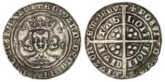 THE ISLADULCIE COLLECTION OF MEDIEVAL SILVER COINS Edward III (1327-1377), Treaty Period, Groat, 1361-1369, London, French titles suspended, legend ends AQT, crowned bust facing, in double tressure of