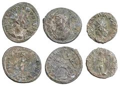 Roman Empire, a Trio of Third-Century Radiates (3): i) Probus (AD 276-282), BI Antoninianus, Lugdunum, IMP C PROBVS P F AVG, radiate and cuirassed bust right, rev. LAETITIA AVGVSTI, Laetitia, draped, 