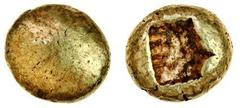 Ancient Coins Ionia, uncertain mint (c.650-600 BC), Electrum Hemihekte, 1.20g, smooth and featureless, rev. rectangular incuse punch (cf Weidauer 2; SNG Von Aulock 7763), good very fine.