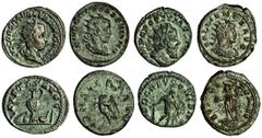 Ancient Coins Antoniniani (4) of Gallienus (253-68), radiate, draped bust right, rev. iovi conservat, Jupiter standing left, holding globe and sceptre, pxv in ex. (cf RIC 608 and RSC 362), silvering, 