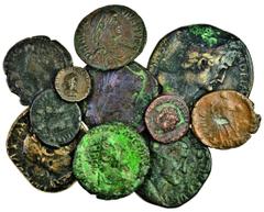 Ancient Coins Miscellaneous bronzes, Hadrian, Sestertius, Faustina Snr., As, Marcus Aurelius, Dupondius, Maximinus I, Sestertius (2), Hannibalianus, AE 3, Theodosius I, AE 2, Magnus Maximus, AE 2, Hon