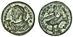 Ancient Coins-Roman Silver (x) Licinius I (AD 308-324), AR Argenteus, 3.14g, Trier, 309-313, imp licinivs avg, laureate bust of Licinius left, cuirassed, holding thunderbolt, sceptre over left shoulde