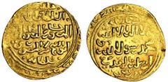 Islamic Coins Mamluk, Lajin (al-Mansur Husam al-Din) (1296-99), AV Dinar, 5.69g, al-Qahira, date not visible (Balog 162; A.908), edge part flat, very fine.
