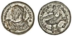 Ancient Coins (x) Licinius I (AD 308-324), AR Argenteus, 3.14g, Trier, 309-313, imp licinivs avg, laureate bust of Licinius left, cuirassed, holding thunderbolt, sceptre over left shoulder, rev. iovi 