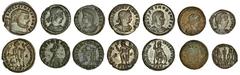 Ancient Coins-Roman Silver Licinius I (308-324), Follis, Siscia, 315-316, laureate head right, rev. iovi conservatori, Jupiter standing left, holding Victory on globe and sceptre, eagle at feet (RIC 1