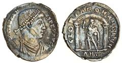 The East Harptree Hoard of 4th Century Silver Coins Jovian (AD 363-364), AR Miliarense, 4.18g, Antioch, pearl-diademed, draped and cuirassed bust right, d n iovian-vs pep avg, rev. gloria romanorvm, J
