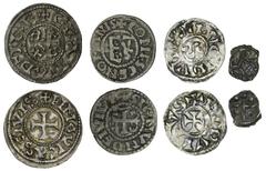 European Medieval Kingdom of West Francia (2), Charles the Bald (843-77), Obol, 0.24g, monogram, rev. cross pattee, pellet in angles (?); Odo (888-98), Denier, Limoges, 1.77g, (Depeyrot 511; De Wit 22