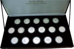 Various Country, Royal Mint, proof Commemorative set, Royal Wedding of Charles and Diana, 1981, Crown-size coins from Commonwealth countries (16), Ascension Islands, Bahamas, Bermuda, Cayman Islands, 