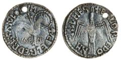 European Medieval (x) Aethelred II (978-1016), Penny, 1.53g, Agnus Dei type, Malmesbury, Ealdred, + æÐelræd rex anglorvm, the ng ligate, Agnus Dei standing right, gn on tablet below, rev. + ealdr· edo