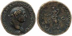 x Vitelius (AD 69), Sestertius, laureate head right, rev. pax avgvsti sc, Pax standing left holding branch and cornucopia (RIC.118), fields lightly smoothed, good very fine, rare Estimate £ 1,000-1,50