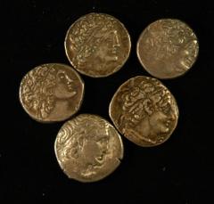 Kingdom of Egypt, Cleopatra III and Ptolemy X (107-101 B.C.), AR Tetradrachm, diademed head of Ptolemy I right, rev. eagle standing left, on thunderbolt, date LIB, Svoronos 1728, very fine, together w