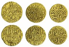 Islamic Coins Burji Mamluk, gold Ashrafi (3), Barsbay, al-Qahira, Jaqmaq , al-Qahira, Aynal, mint not visible (A.998, 1006, 1012), the first with edge damage, all about very fine (3).