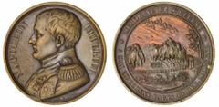 World Coins and Medals The Bernard Pearl Collection of Historical Medals | France, First Empire, Napoleon, St Helena Memorial, AE Medal, 1840, by A. Bovy, NAPOLEON EMPEREUR, uniformed bust left, rev. 
