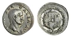 The Hanlon Collection of Ancient Greek, Roman and Byzantine Coins The Hanlon Collection | Roman Empire, Galba, 68-69AD, AR Denarius, Head of Galba, bare, right, IMP SER GALBA AVG, rev Legend in three 