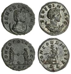 The Hanlon Collection of Ancient Greek, Roman and Byzantine Coins The Hanlon Collection | Roman Empire Severina, Wife of Aurelian, 273-275AD, AE Antoninianus (2), diademed and draped bust of Severina 