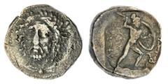 Ancient Greece and the Hellenistic Empires Lycia Perikles, 380-360BC, AR Stater, Laureate and bearded head of Perikles facing three-quarters to left, with his hair in dramatic disarray; draped around 