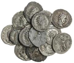 The Roman Empire Roman Imperial, Antoninianii (15), Gordian III (240-243AD), (RIC.95); Gordian III, (240-243AD), (RIC.88); Gordian III, (240-243AD), (RIC.172); Philip I, (244-249AD), (RIC.48b); Philip