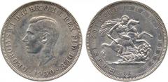 British Patterns and Proofs. George VI, pattern double florin, 1950, by H. Paget, bare head l. with date below, rev. St. George and the dragon within band from the Order of the Garter, FOUR SHILLINGS 