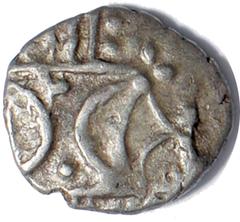 Ancient Coins Celtic, Iceni (c. AD 10-61), silver unit, two crescents back-to-back, rev. horse passing to r., flower branch above, wt. 1.32gms (L.T. Evans XV, 3-14 var.), very fine Comes with a collec