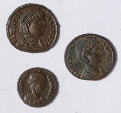 Ancient Coins Helena, mother of Constantine I (3): nummus, Alexandria, AD 325-326, FL HELENA AVGVSTA, diademed and mantled bust r., rev. SECVRITAS REIPVBLICE, Securitas standing l., holding branch and