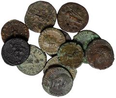 Ancient Coins Caracalla, dupondius, Rome, AD 213, ANTONINVS PIVS AVG BRIT, radiate head r., rev. P M TR P XVI COS IIII P P, Sarapis standing l., raising hand and holding sceptre, S-C across fields, wt