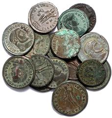 Ancient Coins Maximinus II, nummi, AD 305-313 (14): London (1), RIC VI 209b; Serdica (4), RIC VI 13b; Heraclea (6), RIC VI 26b, 36; Alexandria (3), RIC VI 78, 139b; and Galeria Valeria, wife of Galeri