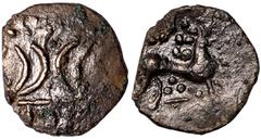 Ancient Coins Celtic Coinage, Iceni, silver unit, two opposed crescents on wreath, rev. horse to r. (S.436), weak on reverse, nearly very fine