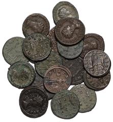 Ancient Coins Numerian, antoniniani, AD 282‑284 (18): including as Caesar, Ticinum, AD 282‑283, M AVR NVMERIANVS NOB C, radiate and draped bust r., rev. PRINCIPI IVVENTVT, prince standing left, holdin