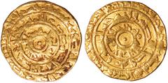 ISLAMIC COINS Fatimid, Abu Tamim al-Mu'izz li-din Allah, gold dinar, AH 361 (971-972), al-Mansuriya, 3 concentric circular legends both sides, wt. 4.08gms (A.697.1), good fine