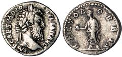 ANCIENT COINS Roman Empire, Didius Julianus (193 AD), denarius, IMP CAES M DID IVLIAN AVG, laur. head. r., rev. RECTOR ORBIS, Didius stg. l., holding globe and roll, wt. 2.71gms. (RIC 3, RSC 15), fine
