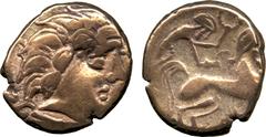 Celtic Coins. Celtic coinage , Gaul, Pictones, gold stater (1st century BC), head r., rev. rider on horse with human head r., wt. 6.44gms., about very fine, scarce £300-350