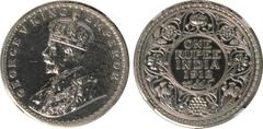 Indian Coins India, George V, silver restrike proof rupee, 1912C, GEORGE V KING EMPEROR, crowned bust l., rev. value, country, and date, all within border of scrolling foliage (SW.8.18), certified and